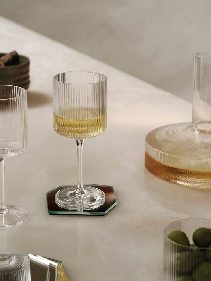 Ripple valkoviinilasi 26 cl 2-pakkaus, Clear Ferm Living