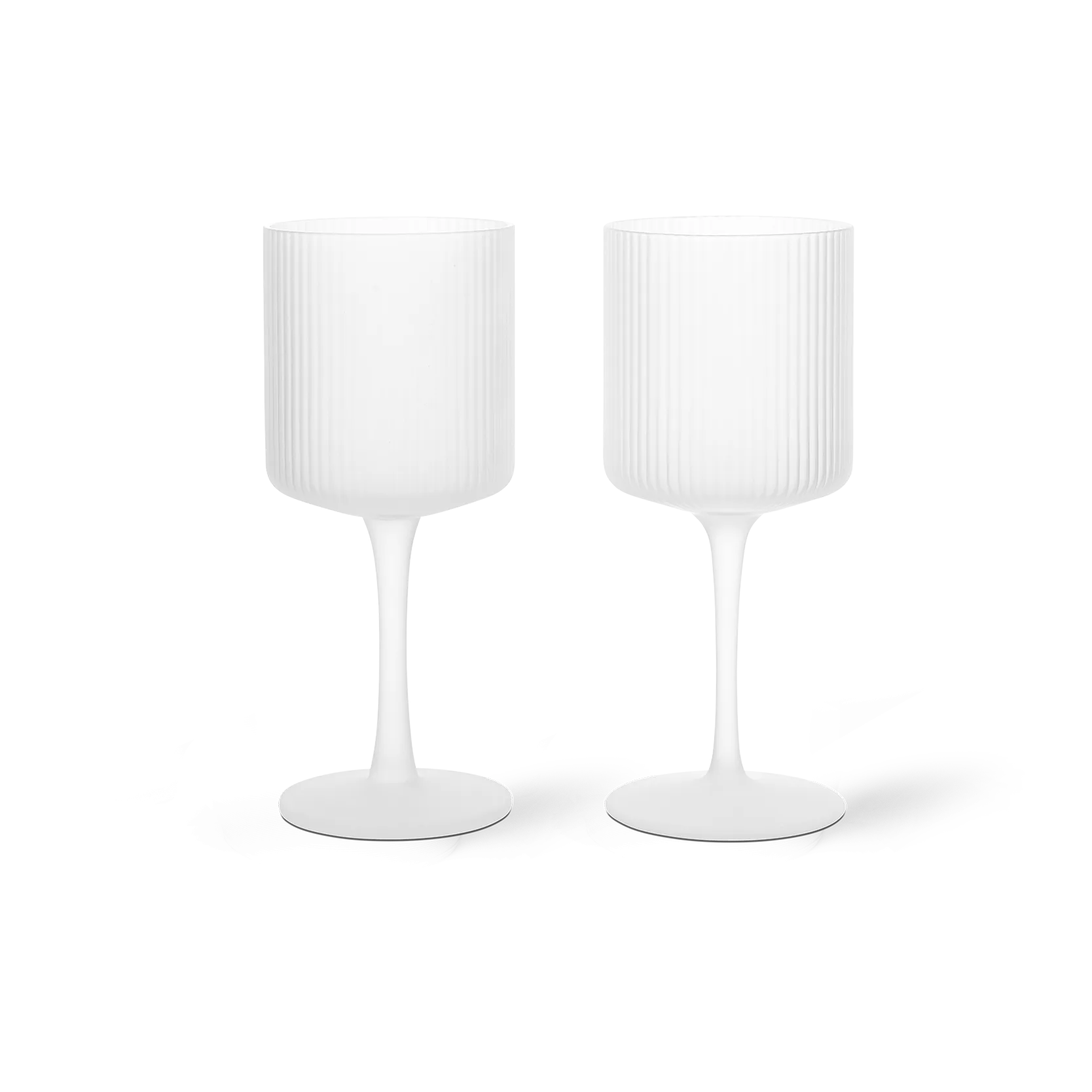 Ripple valkoviinilasi 26 cl 2-pakkaus, Frosted Ferm Living