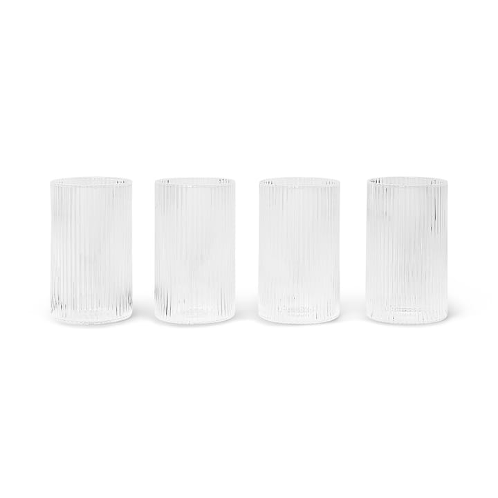 Ripple verrines juomalasi 14 cl 4-pack - Clear - Ferm Living