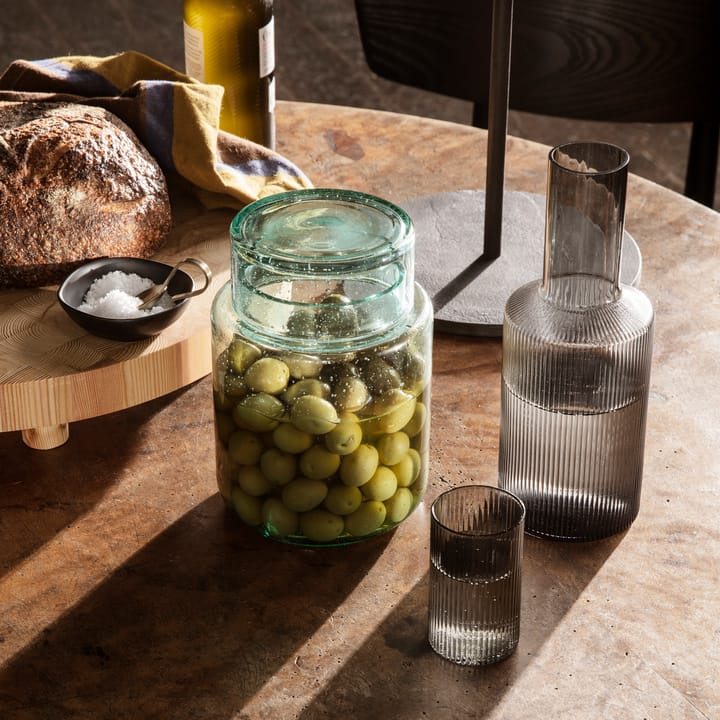 Ripple verrines juomalasi 14 cl 4-pack, Smoked grey Ferm Living