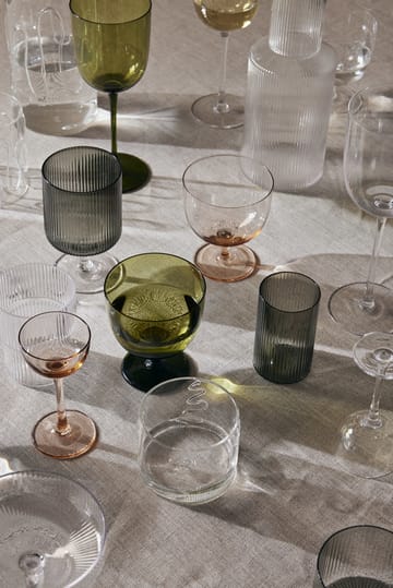 Ripple verrines juomalasi 14 cl 4-pack - Smoked grey - Ferm Living