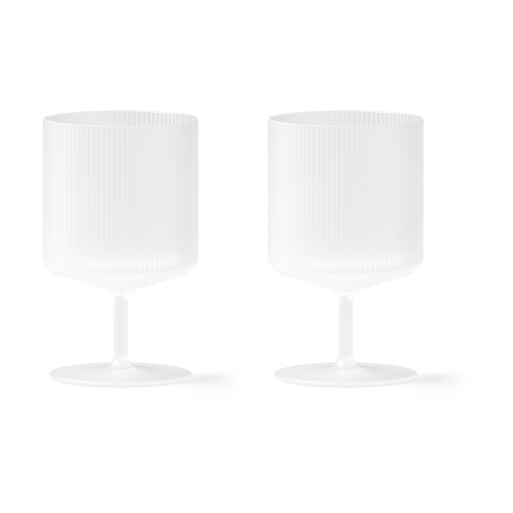 Ripple viinilasit - Frosted - Ferm Living