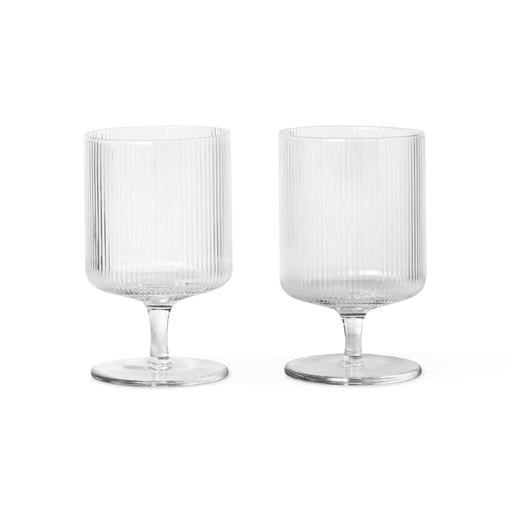 Ripple viinilasit - Kirkas lasi - Ferm Living