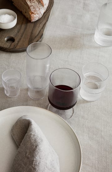 Ripple viinilasit - Kirkas lasi - Ferm Living