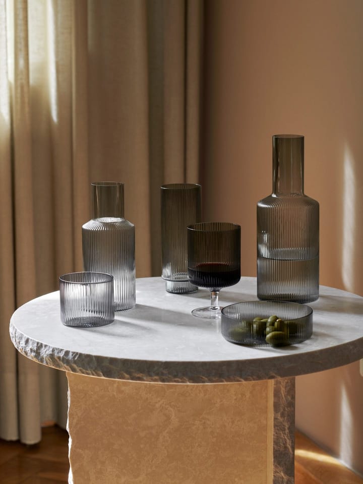 Ripple viinilasit, Smoked grey Ferm Living