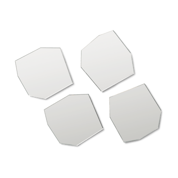 Shard lasinalunen 4-pakkaus - Mirror - Ferm Living