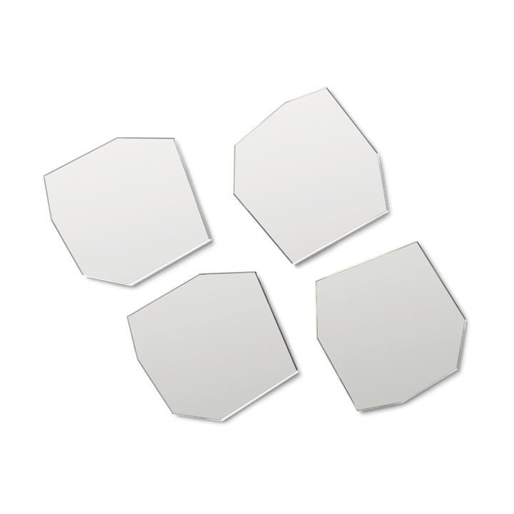 Shard lasinalunen 4-pakkaus, Mirror Ferm Living