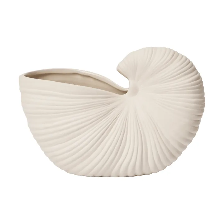 Shell ruukku - Off-white, 23x11,5x16 cm - Ferm Living