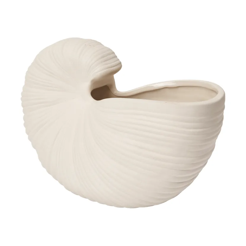 Shell ruukku, Off-white, 23x11,5x16 cm Ferm Living