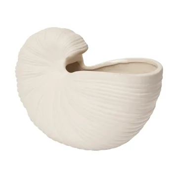 Shell ruukku - Off-white, 23x11,5x16 cm - Ferm Living