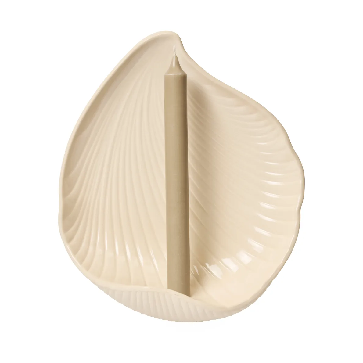 Shell seinäkynttilänjalka, Off-white, 24x9,5x28,2 cm Ferm Living