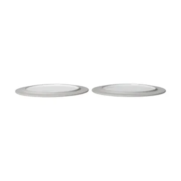 Sonae lautanen 2-pack - Harmaa-valkoinen, Ø22 cm - Ferm Living