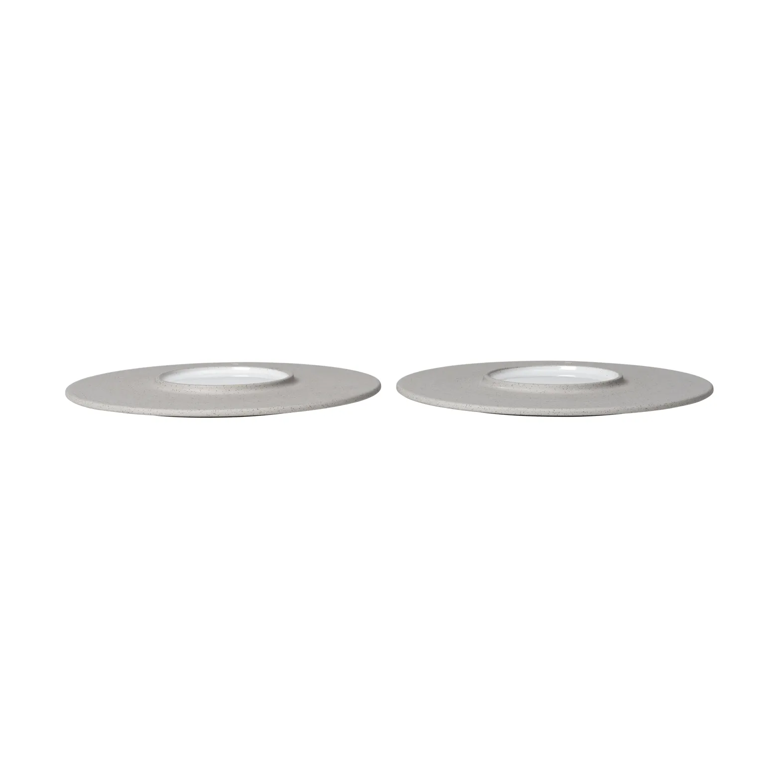 Sonae lautanen 2-pack, Harmaa-valkoinen, Ø22 cm Ferm Living