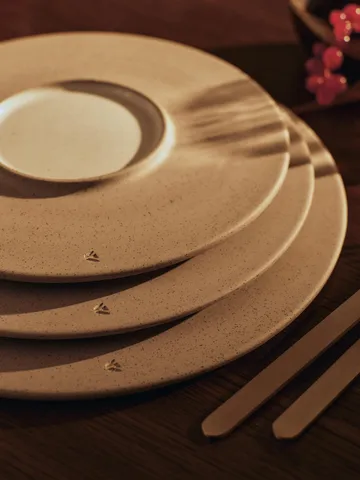 Sonae lautanen 2-pack - Harmaa-valkoinen, Ø22 cm - Ferm Living