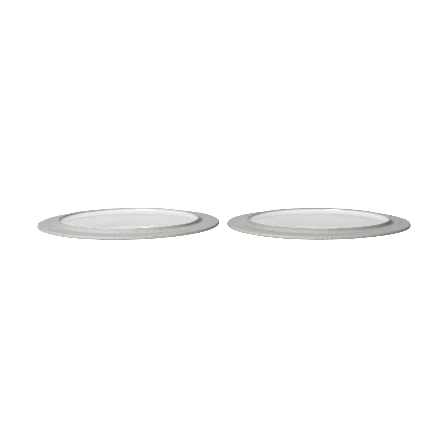 Sonae lautanen 2-pack, Harmaa-valkoinen, Ø25 cm Ferm Living