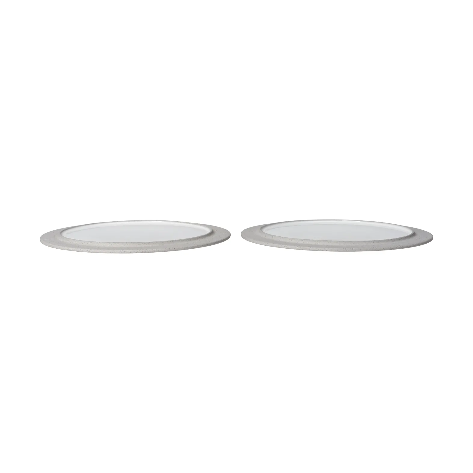 Sonae lautanen 2-pack, Harmaa-valkoinen, Ø28 cm Ferm Living