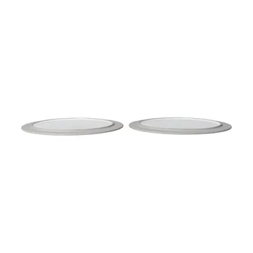 Sonae lautanen 2-pack - Harmaa-valkoinen, Ø28 cm - Ferm Living