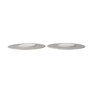 Sonae lautanen 2-pack - Harmaa-valkoinen, Ø28 cm - Ferm Living