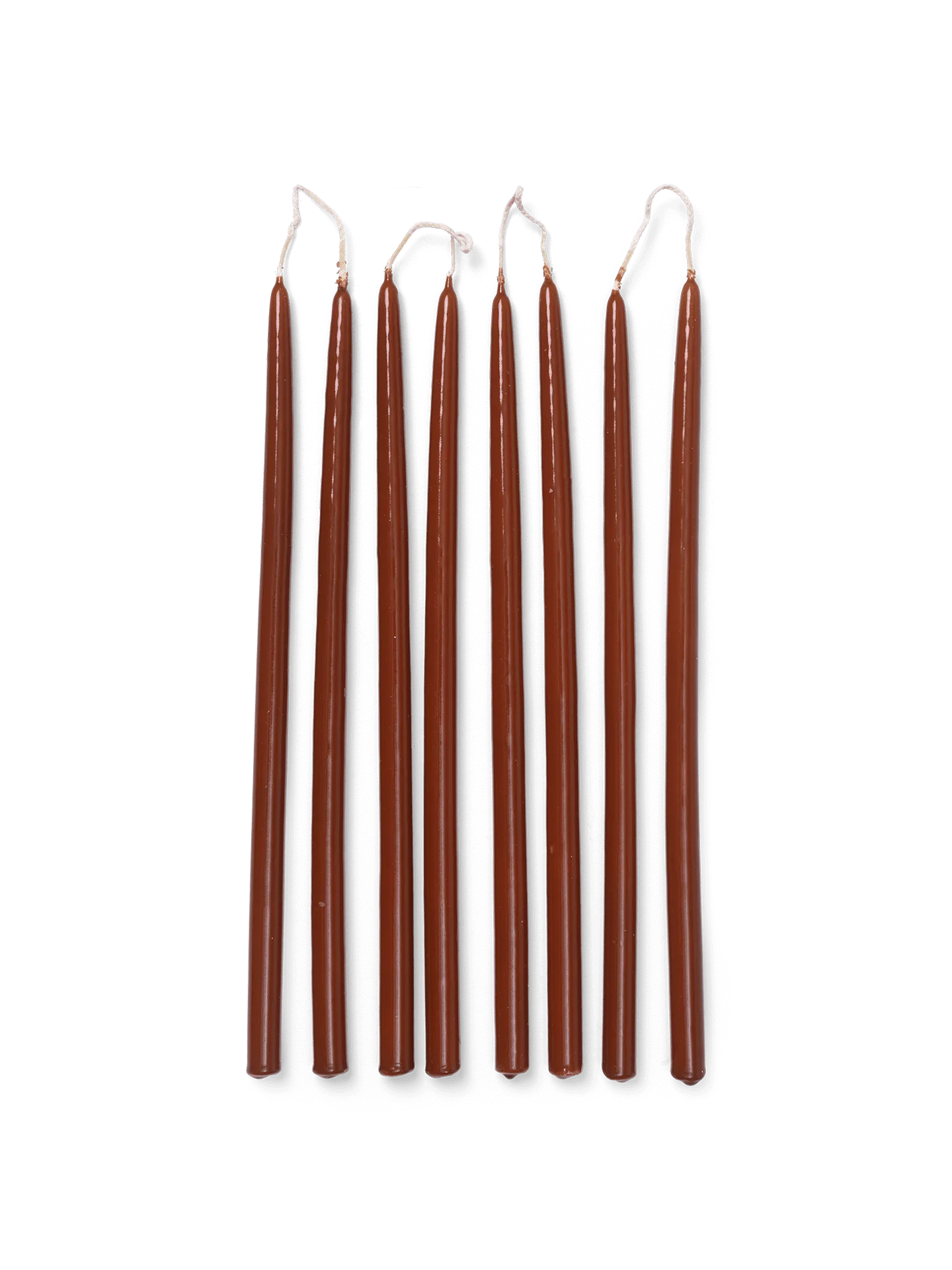 Spike kynttilät Kapeat 28 cm 8 kpl, Ruoste Ferm Living