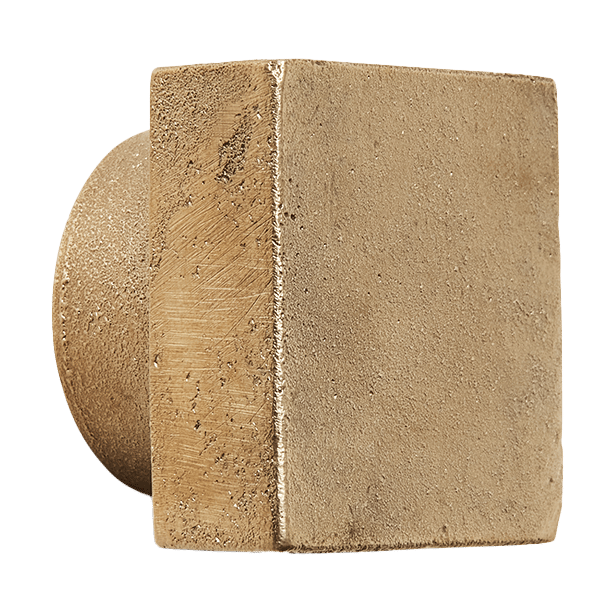 Square koukku large, Casted brass Ferm Living
