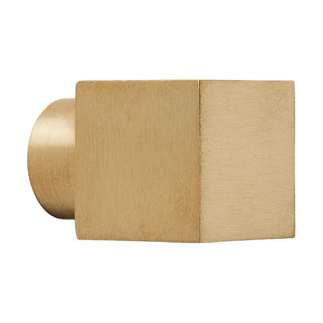 Square koukku small, Brass Ferm Living