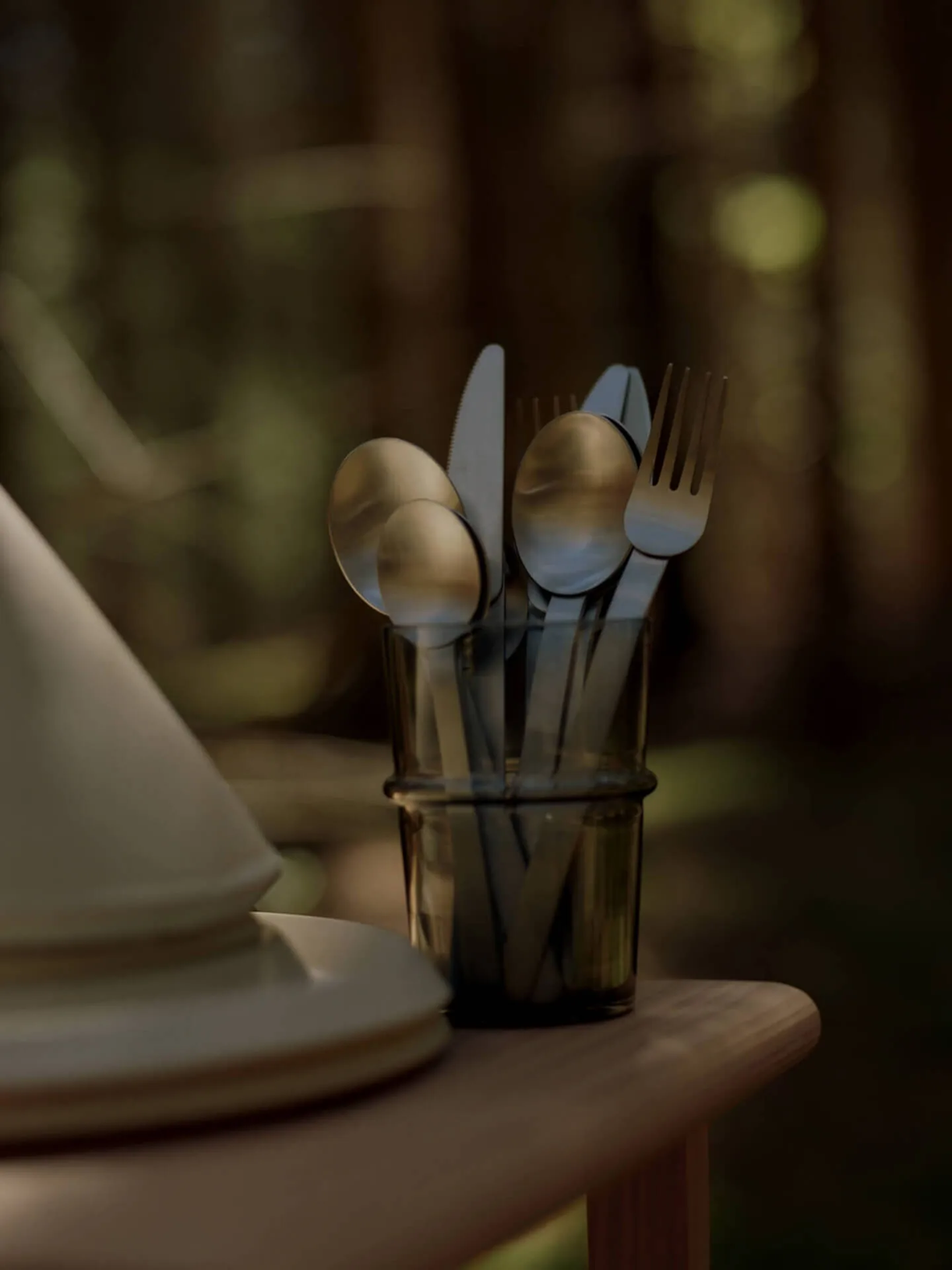 Stelo aterinsetti 4 osaa, Harjattu ruostumaton teräs Ferm Living