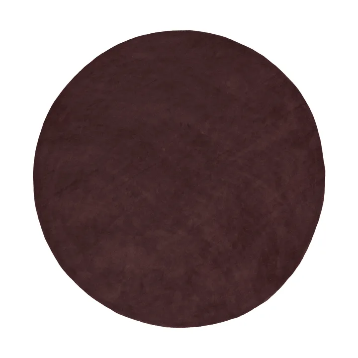 Stille tuftattu matto pyöreä - Dark pecan, Ø240 cm - Ferm Living