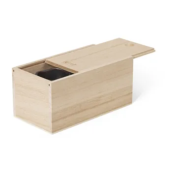Uneru Mini ruukku aluslautasella 2 osaa - Black - Ferm Living