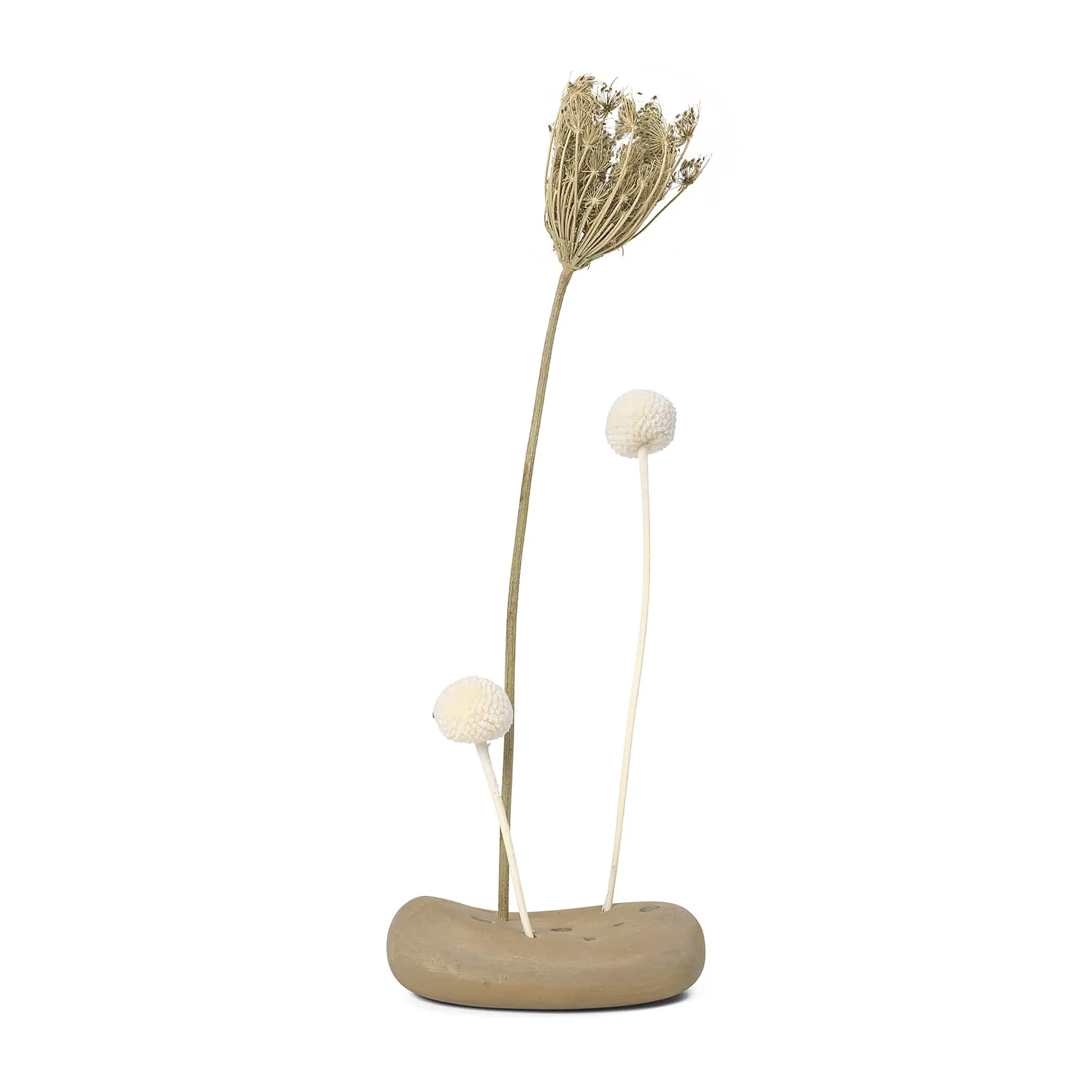 Vanitas Flower Stone maljakko, Hiekka Ferm Living