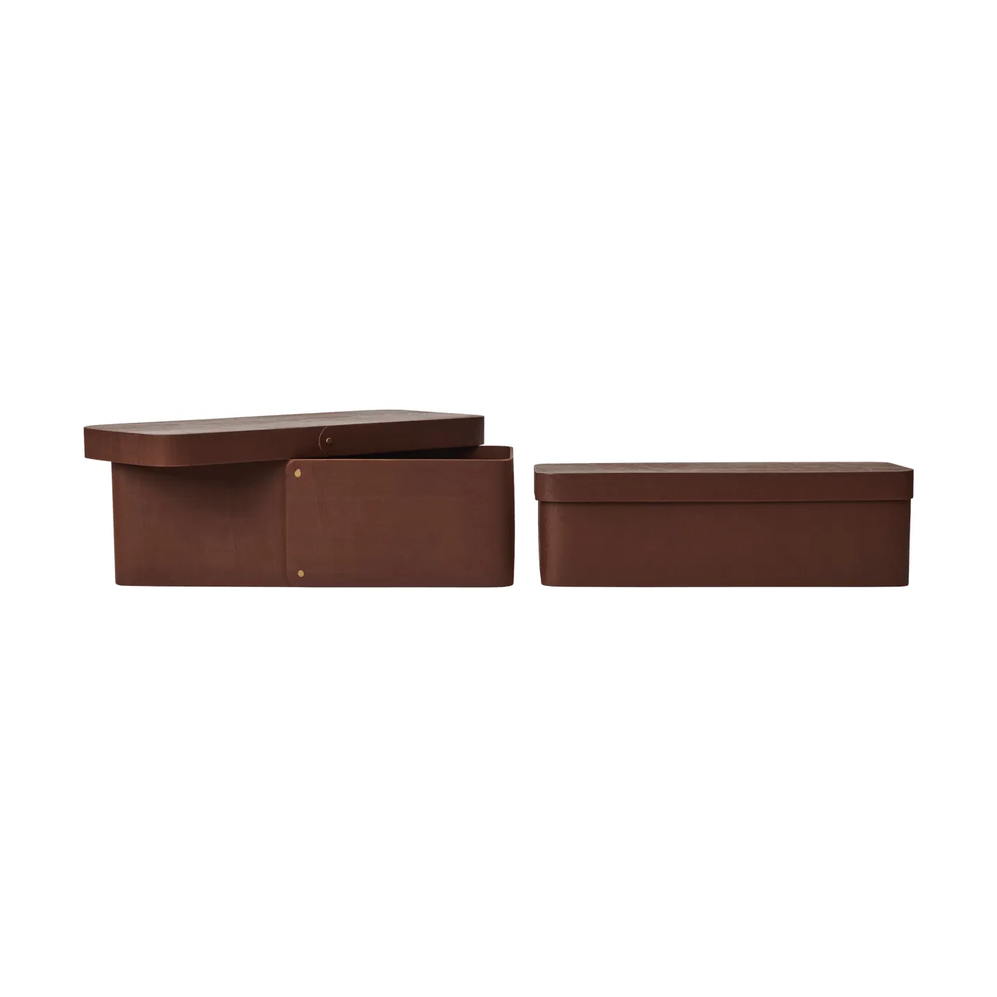 Vekla säilytyslaatikko 2 kpl, Dark pecan, pitkä Ferm Living