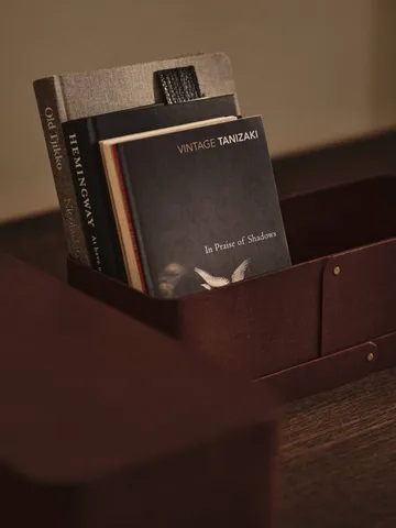 Vekla säilytyslaatikko 2 kpl - Dark pecan, pitkä - Ferm Living