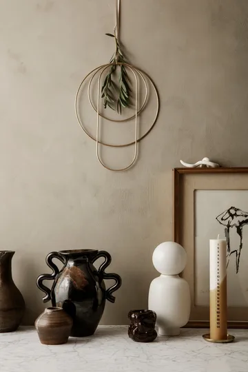 Verso maljakko 27 cm - Black-brown - Ferm Living