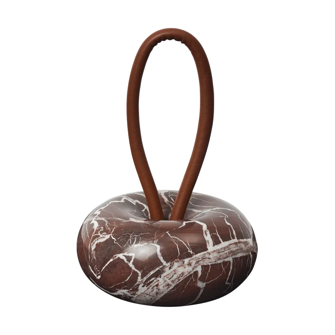 Wa ovistoppari, Rosso Levanto -marmori, Ø14 cm Ferm Living