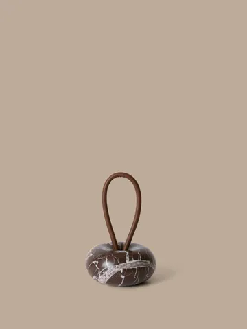 Wa ovistoppari - Rosso Levanto -marmori, Ø14 cm - Ferm Living