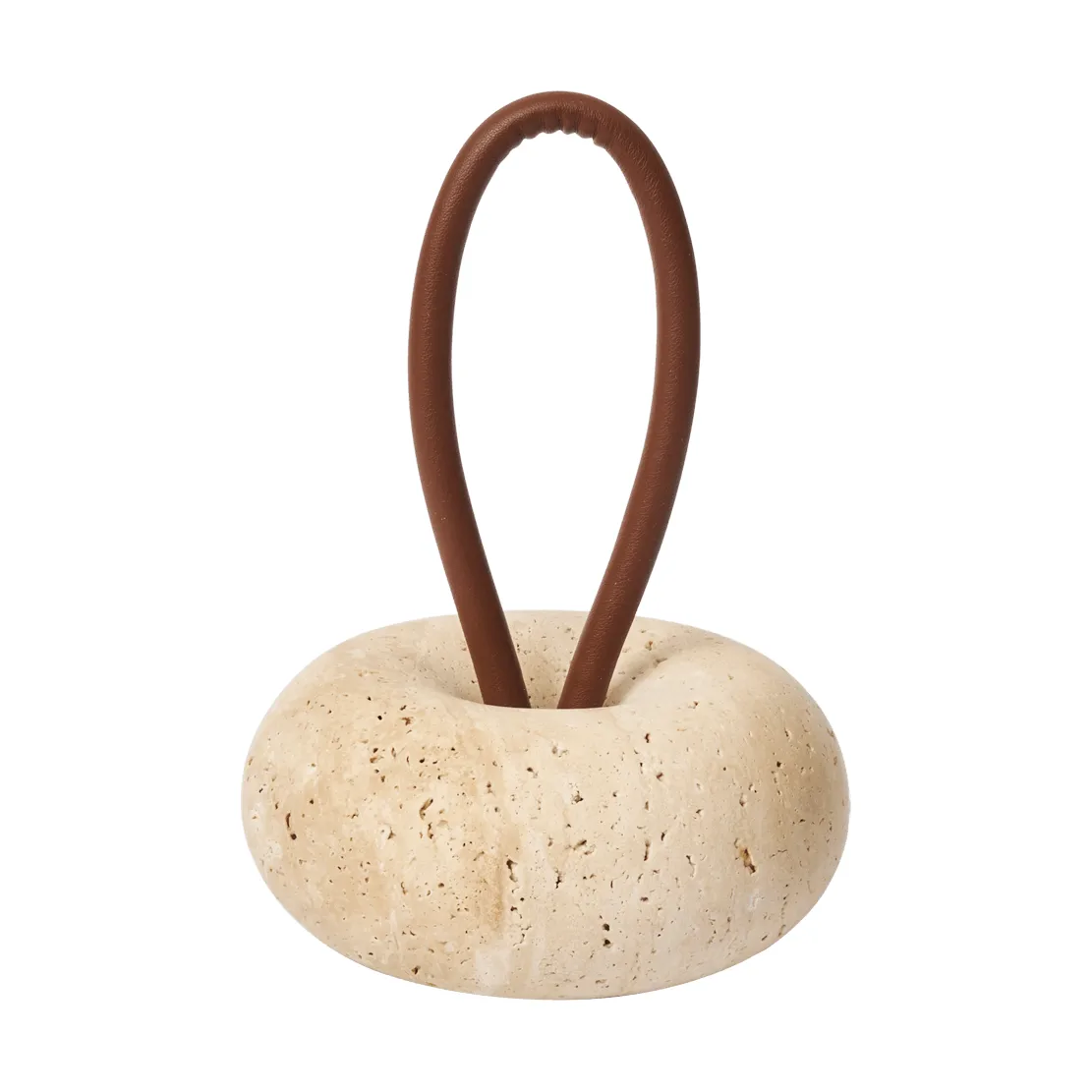 Wa ovistoppari, Travertiini, Ø14 cm Ferm Living