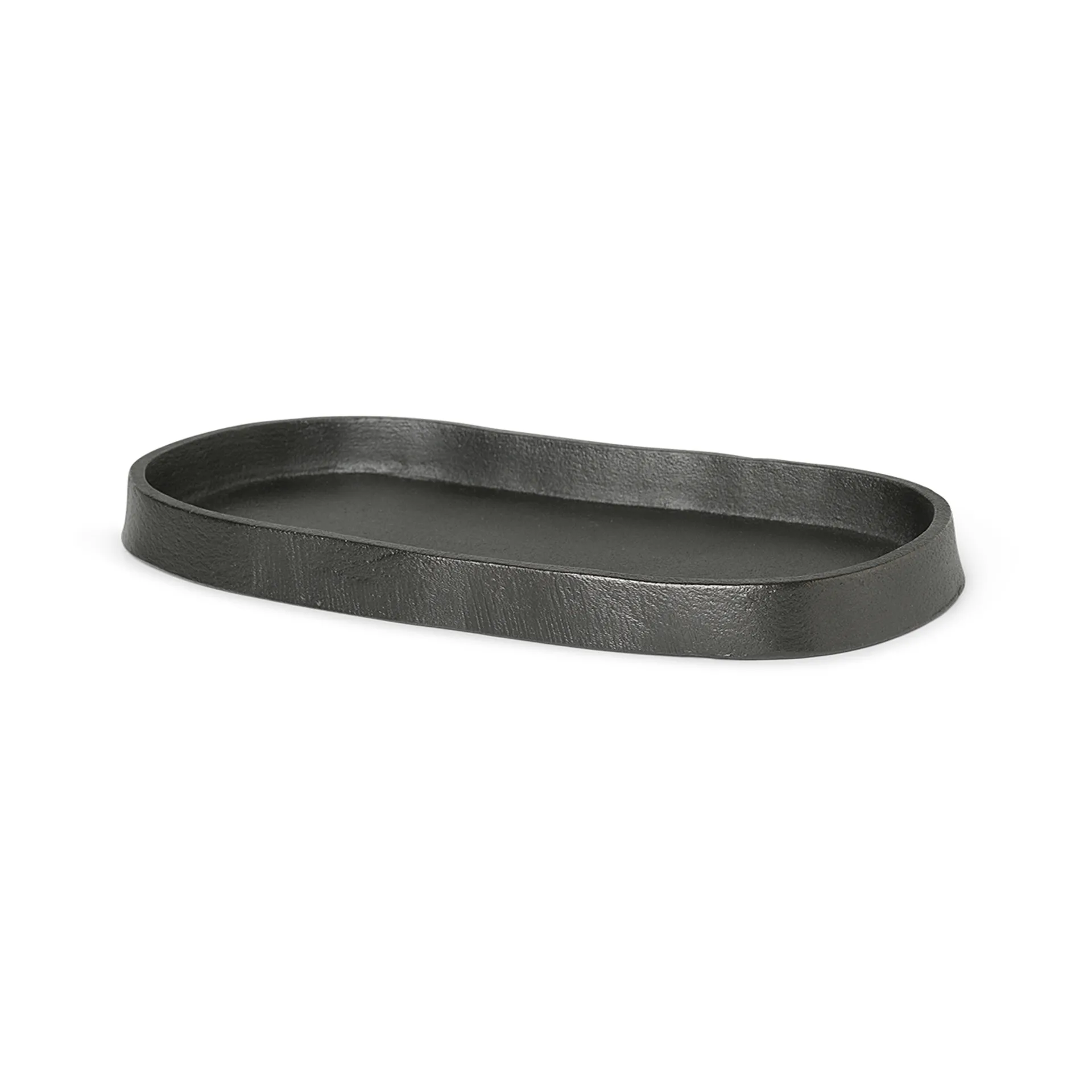 Yama tarjotin soikea 9,5x19 cm, Mustettu alumiini Ferm Living