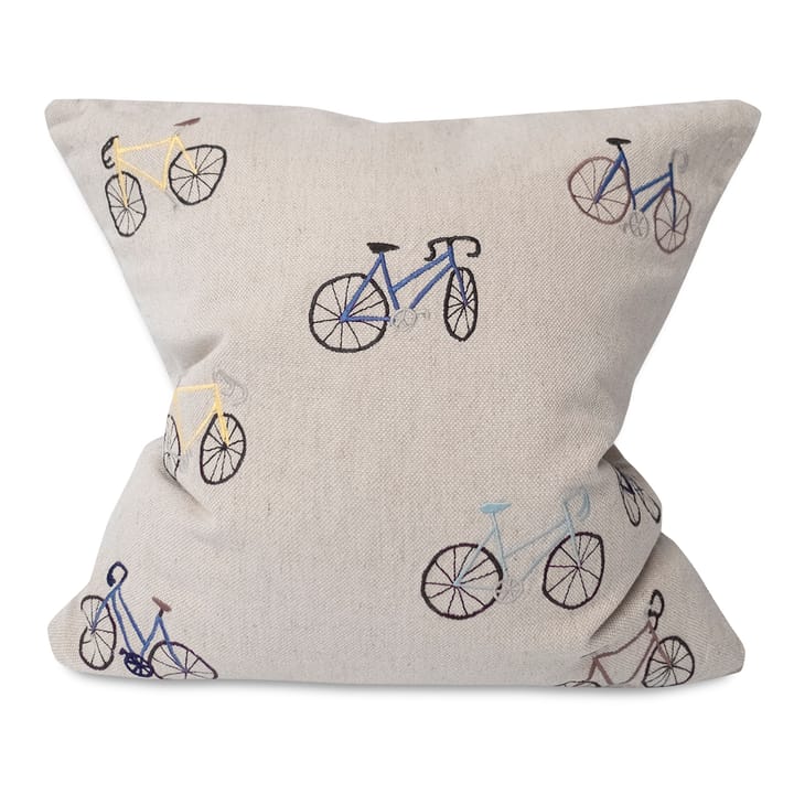 Bicycles tyynynpäällinen 48x48 cm - Beige - Fine Little Day