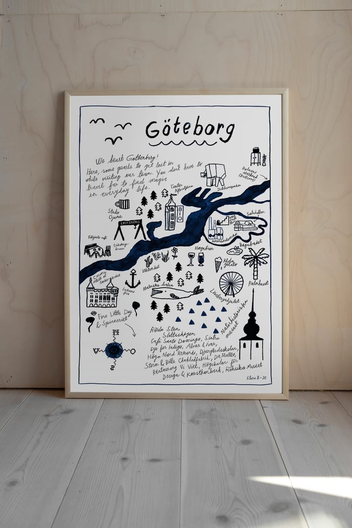 Göteborg juliste, 50x70 cm Fine Little Day