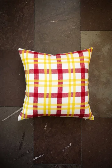 Grid tyynynpäällinen - Keltainen, 38x58 cm - Fine Little Day