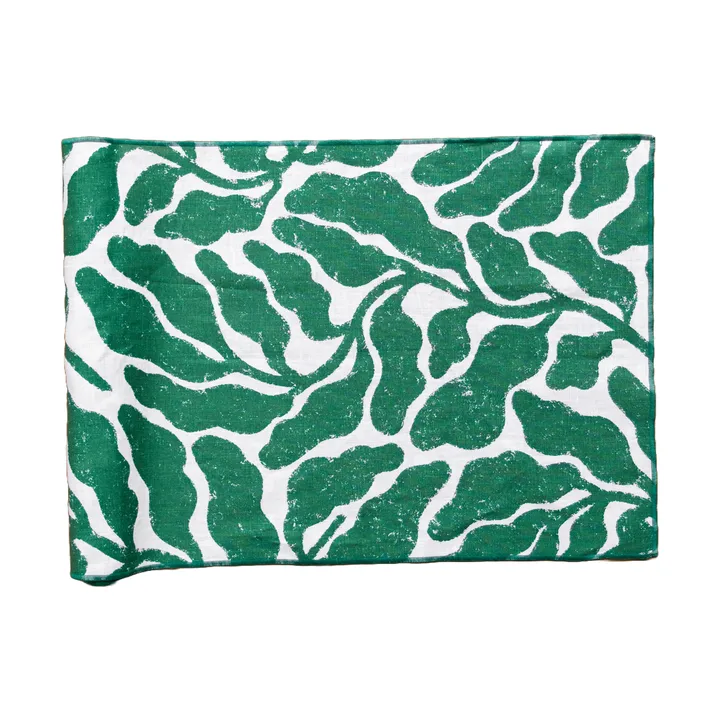 Leaves juoksija - Vihreä, 45 x 180 cm - Fine Little Day