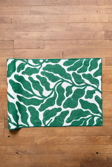 Leaves juoksija - Vihreä, 45 x 180 cm - Fine Little Day