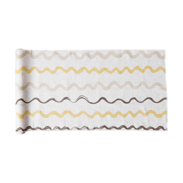 Randig kaitaliina 45 x 150 cm - White-yellow - Fine Little Day