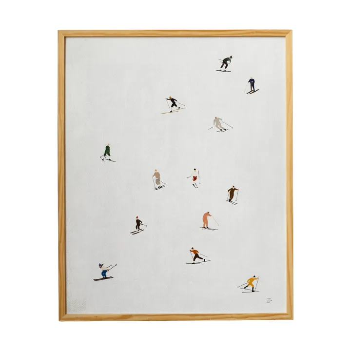 Skiers juliste 40x50 cm - vaaleanharmaa - Fine Little Day