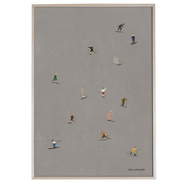 Skiers juliste 50x70 cm - Harmaa - Fine Little Day