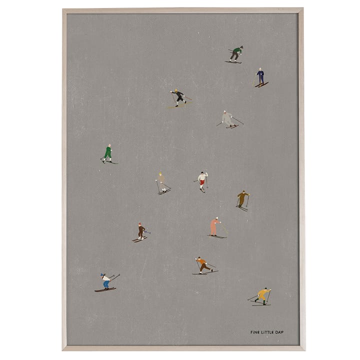 Skiers juliste 50x70 cm, Harmaa Fine Little Day