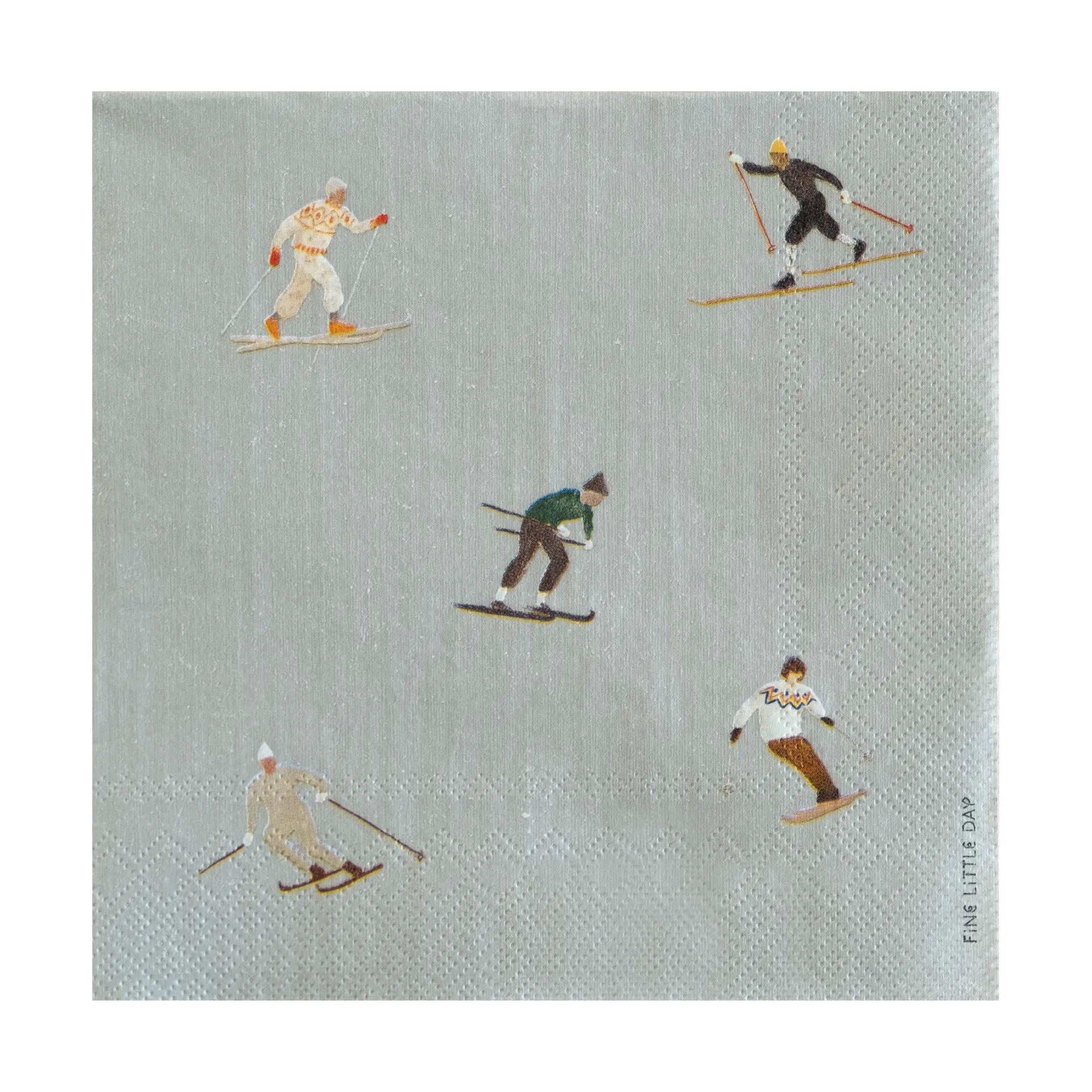 Skiers lautasliina 25-pakkaus, Grey Fine Little Day