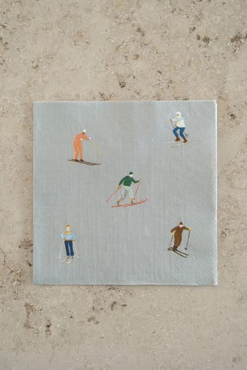 Skiers lautasliina 25-pakkaus - Grey - Fine Little Day