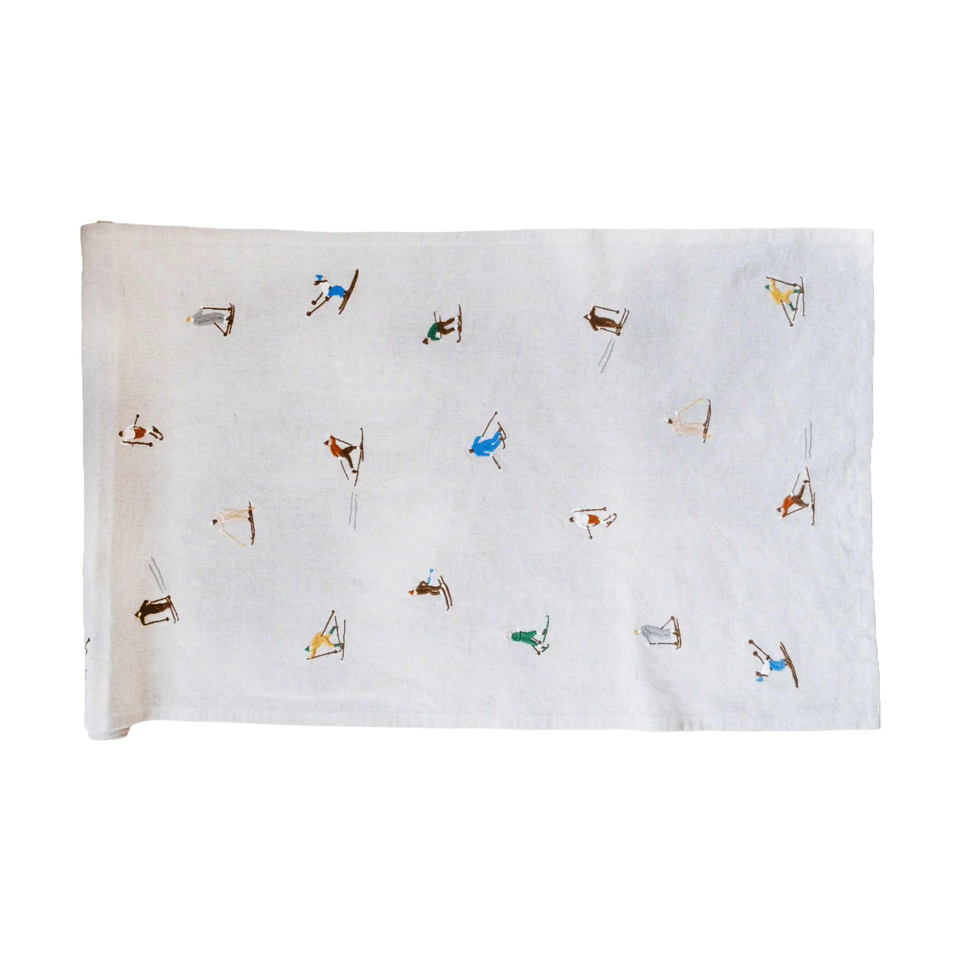 Fine Little Day Skiers pöytäliinarunneri Luonnollinen, 45x150 cm