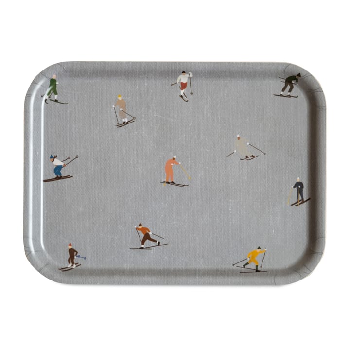 Skiers tarjotin 20x27 cm, Harmaa Fine Little Day