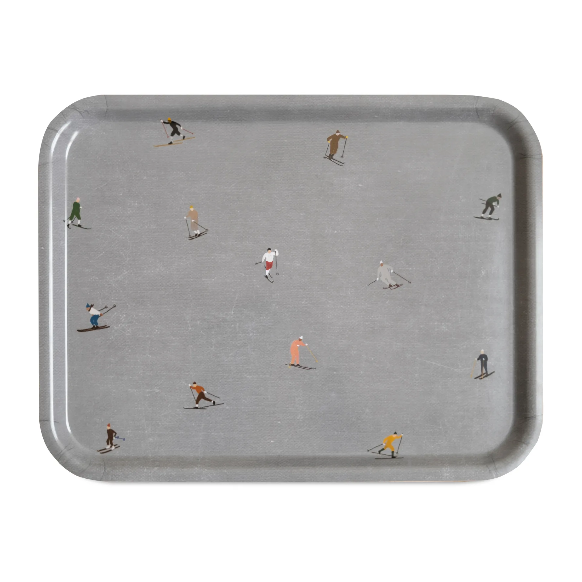 Skiers tarjotin 33x43 cm, Harmaa Fine Little Day